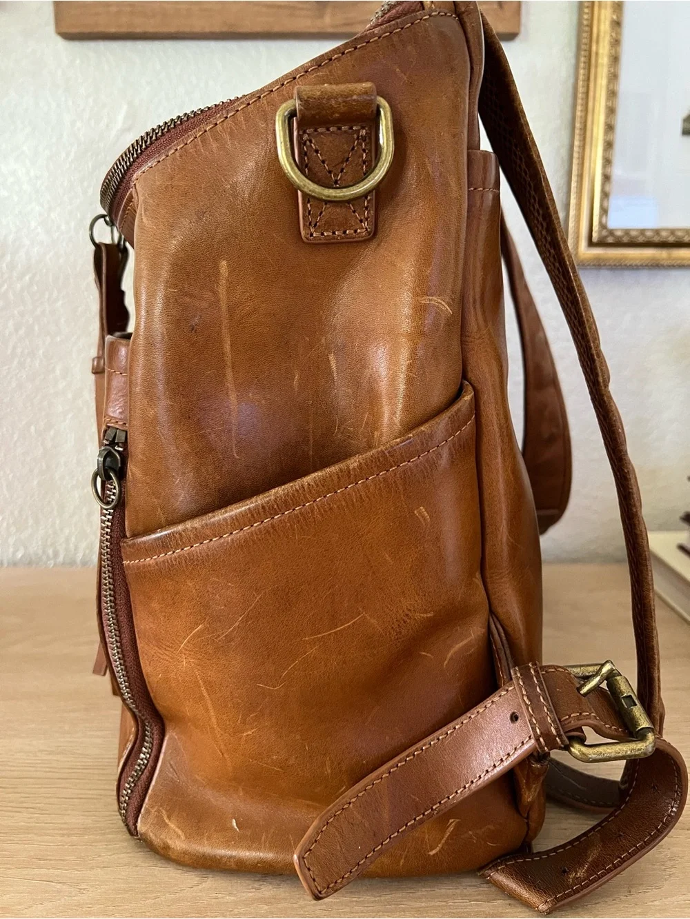 Azaria Diaper Bag La Mère Luxe Leather Backpack Original